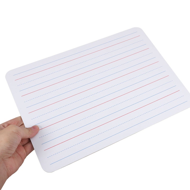 2pcs Double-Sided Whiteboard Dry Erase Whiteboard for Kids Small Whiteboard Kids White Board with Lines for Classroom and Homeschool - Image 4