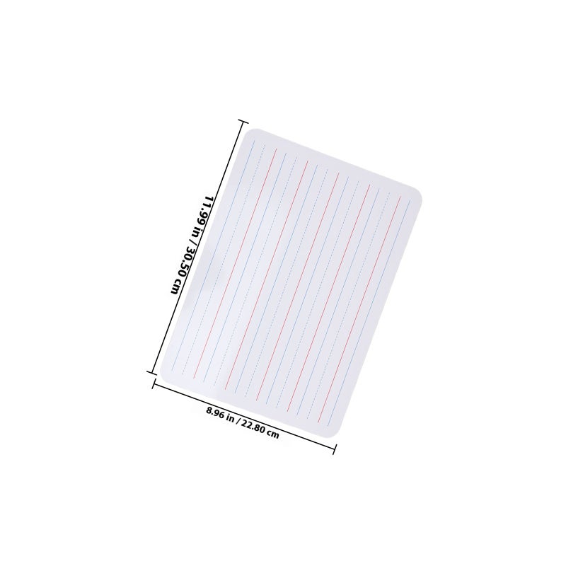 2pcs Double-Sided Whiteboard Dry Erase Whiteboard for Kids Small Whiteboard Kids White Board with Lines for Classroom and Homeschool - Image 2
