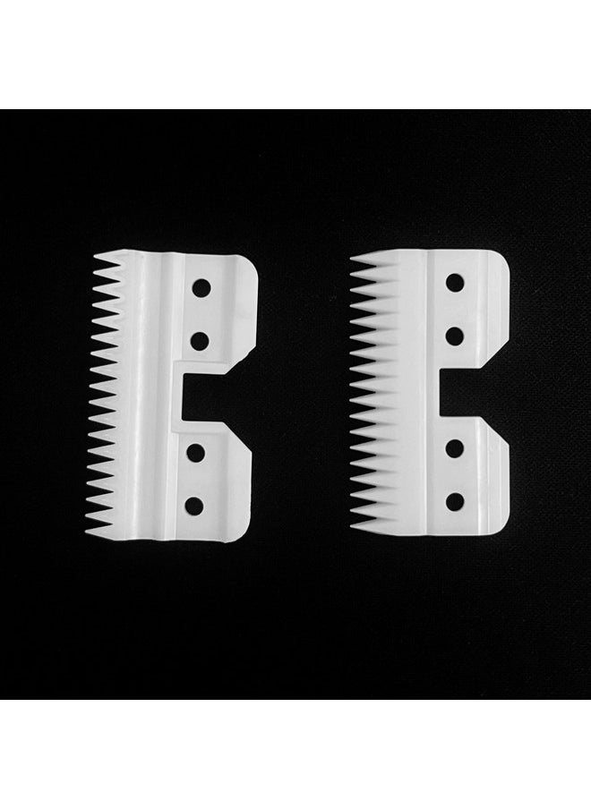 2Pcs 18Teeth Oster Ceramic Blade Fast Feed Clippers Replacement Blades For A5 Grooming Cutter Series 18Teeth Andis Blade Parts (3F/3Fc 4F/4Fc 5F/5Fc 7F/7Fc 3 4 57 8.5 9 10)