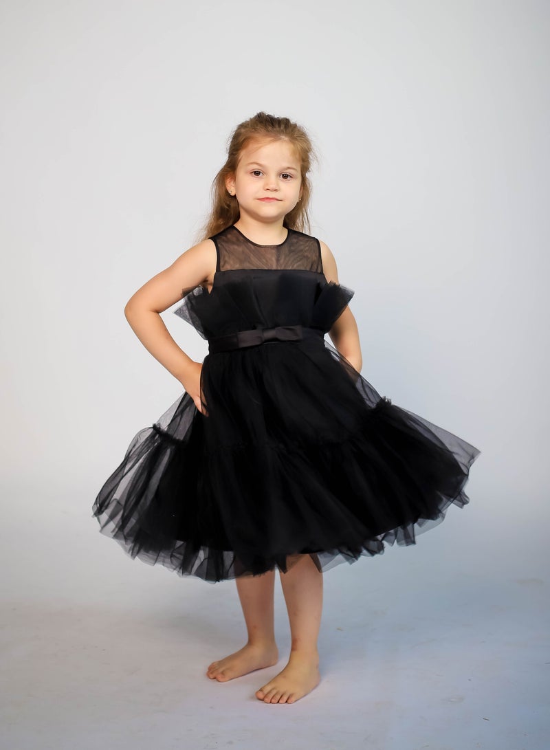 D'Daniela Tiered Tulle Dress - Image 3