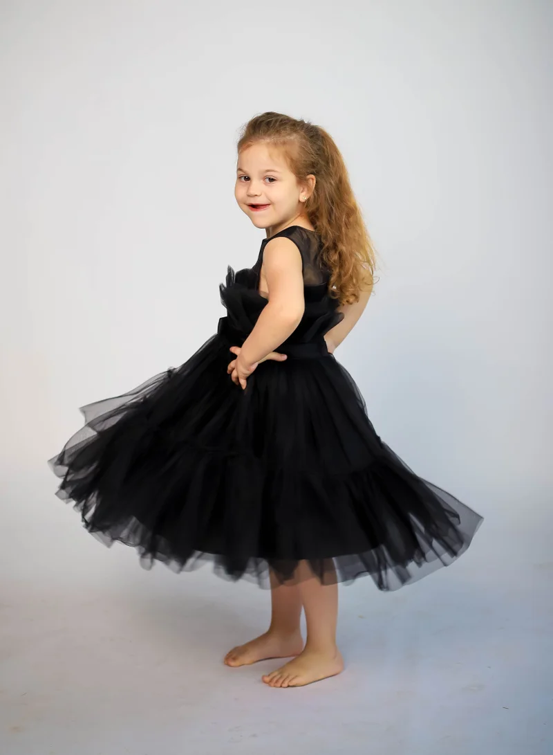 D'Daniela Tiered Tulle Dress
