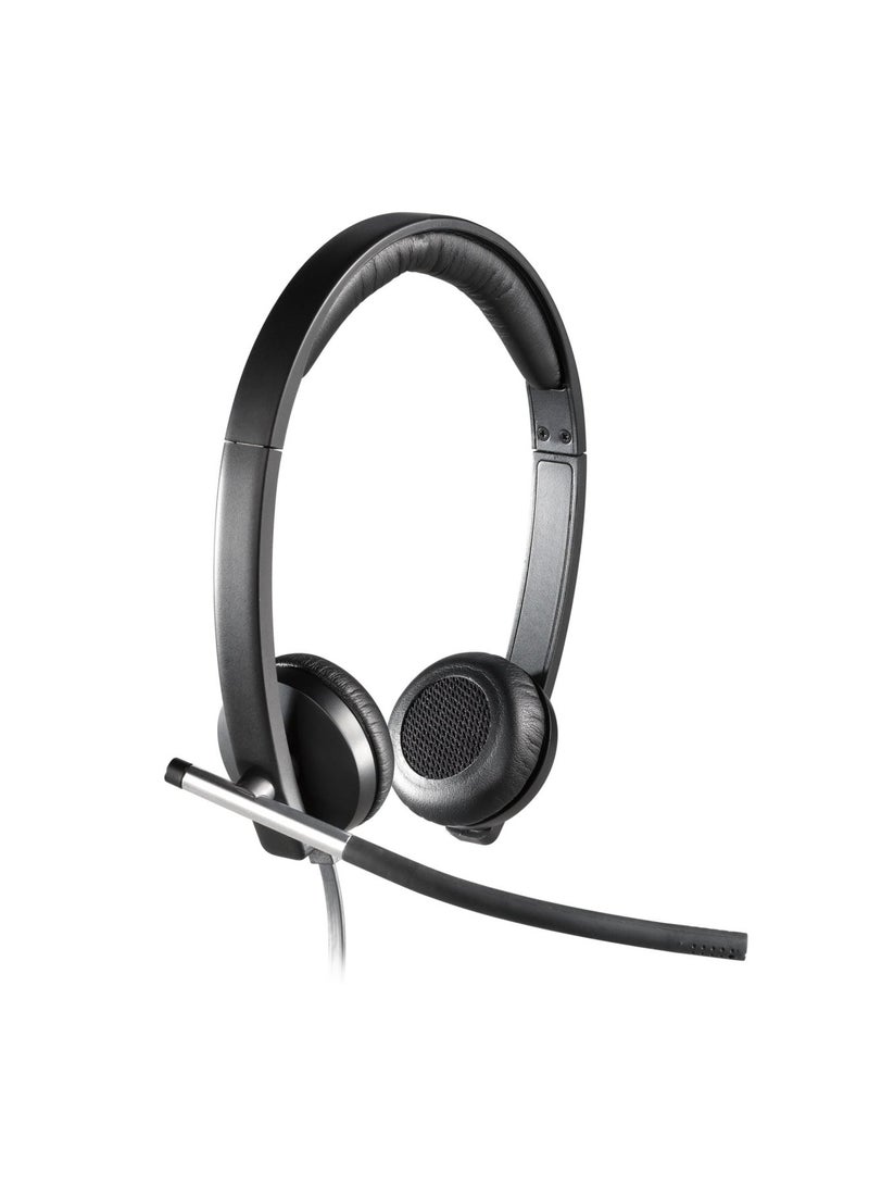لوجيتيك سماعة أذن ستيريو H650e باتصال USB - من سلسلة بيزنس - Image 2