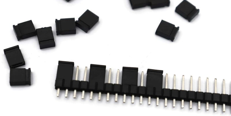Electronicspices 100pcs - Mini Jumper Short Circuit Cap Connectors MULTICOLOUR - Image 2