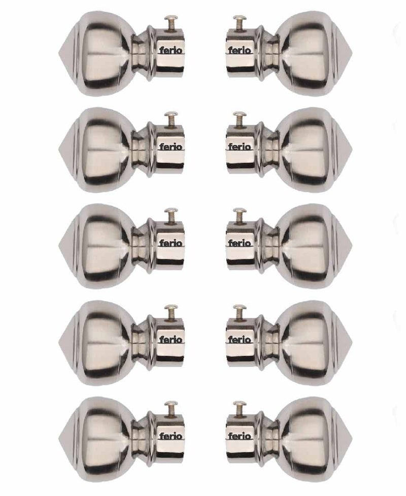 FERIO Stainless Steel Curtain Bracket Holder for Door and Window Accessories Fitting for Bedroom and Kitchen Area for 1 Inch Rod Pocket Size Only Finals Set (Pack of 10) - Image 4