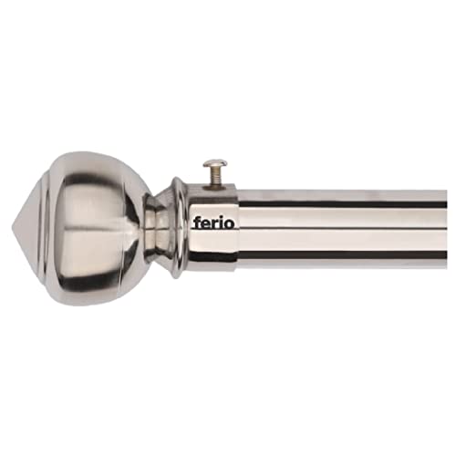 FERIO Stainless Steel Curtain Bracket Holder for Door and Window Accessories Fitting for Bedroom and Kitchen Area for 1 Inch Rod Pocket Size Only Finals Set (Pack of 10) - Image 3
