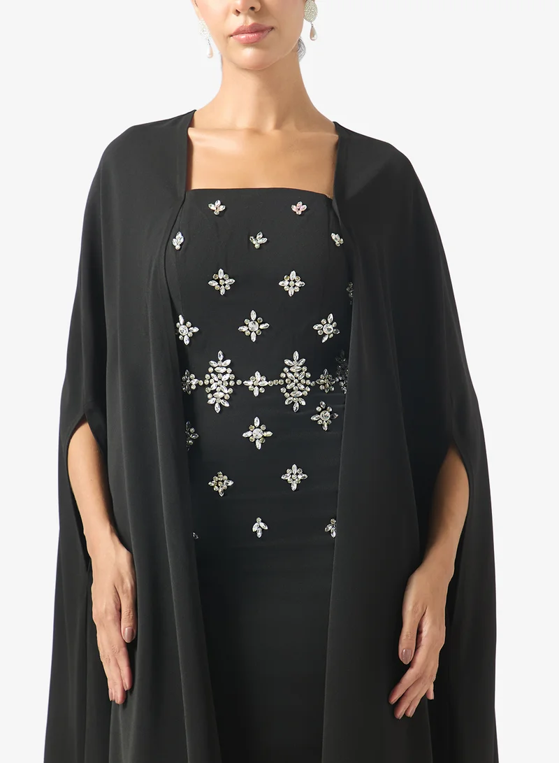 Akadia Fashion  Two Pcs Crystal Cape Set for Women | Best Price UAE