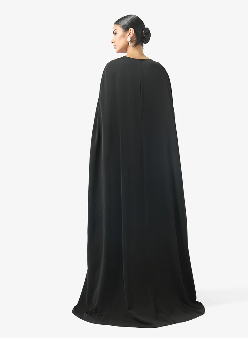 Akadia Fashion Two Pcs Crystal Cape Set