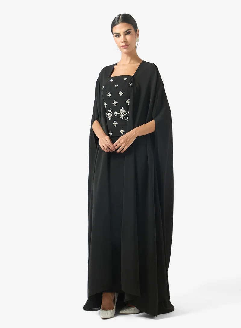 Akadia Fashion Two Pcs Crystal Cape Set