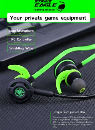 G30 Wired Gaming Earphone for Computer with Adjustable Microphone in-Ear Earbuds Stereo Bass Headset,Noise Isolating Earbuds for PUBG/FPS Games - view 4