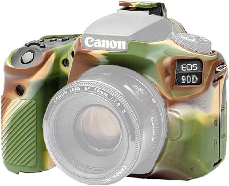 easyCover Silicone Camera Case for Canon EOS 90D - Camo Design - Image 1