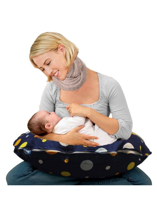 Kradyl Kroft 5In1 Baby Feeding Pillow With 100% Cotton Detachable Cover | With Belt And Baby Hoop | Breastfeeding Pillow | Nursing Pillow Multicolor - Image 2