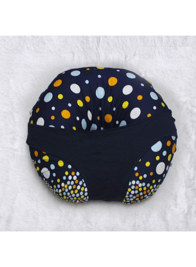 Kradyl Kroft 5In1 Baby Feeding Pillow With 100% Cotton Detachable Cover | With Belt And Baby Hoop | Breastfeeding Pillow | Nursing Pillow Multicolor - Image 4