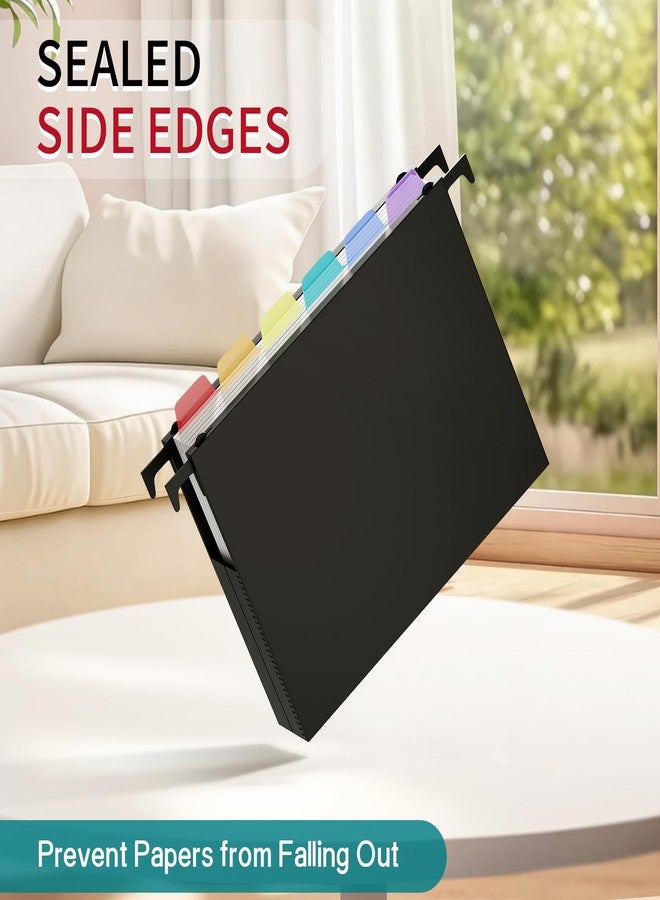 Uquelic Plastic Hanging File Folders Letter Size Heavy Duty, 12 Pack - Image 4