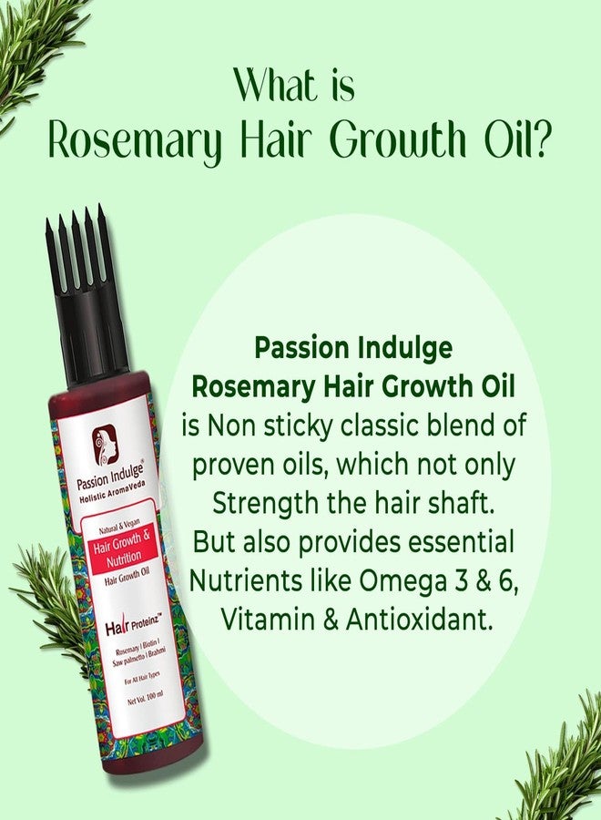 Passion Indulge Rosemary Hair Growth Conditioning combo - Rosemary hair oil, Hair fall control Shampoo & Keratin Hair spa for Dry Hair - Image 3