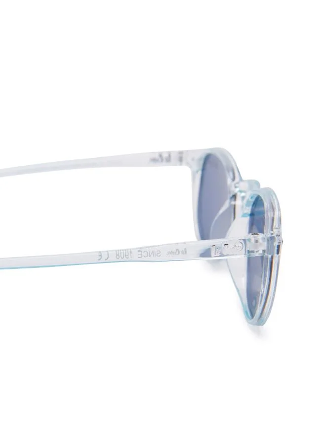 لي كوبر Polarized Sunglasses Blue Frame Blue Mirror Lens 45mm  - LCK112C02