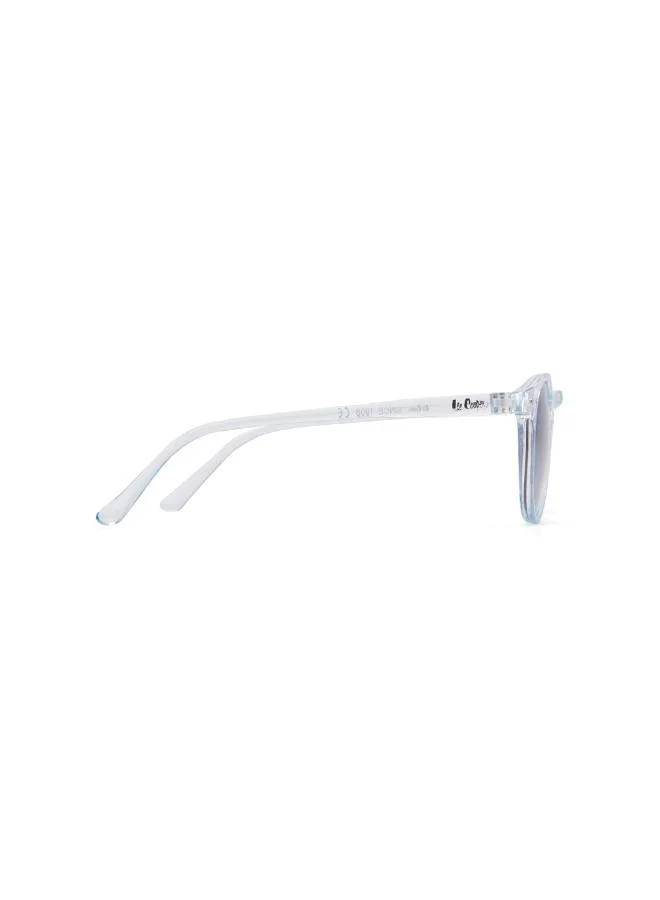 لي كوبر Polarized Sunglasses Blue Frame Blue Mirror Lens 45mm  - LCK112C02