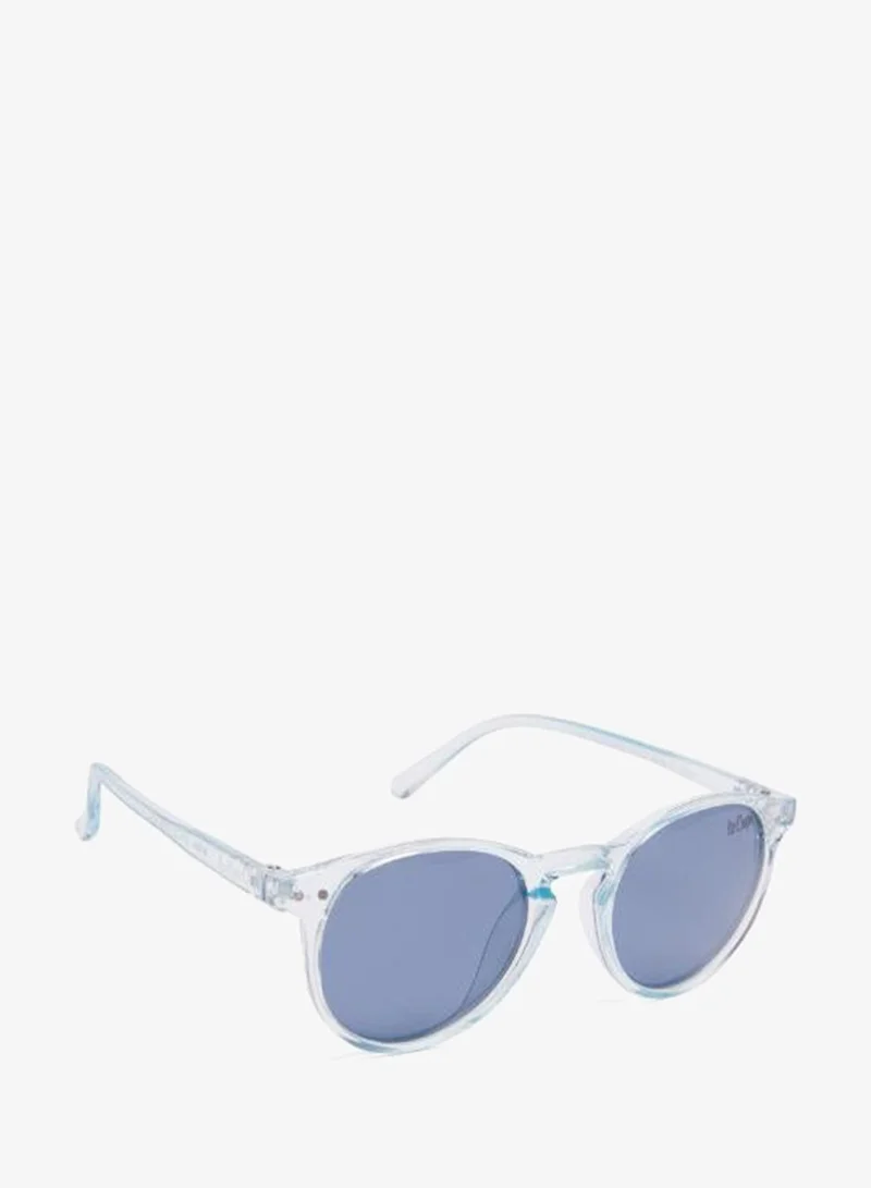 Lee Cooper Polarized Sunglasses Blue Frame Blue Mirror Lens 45mm  - LCK112C02