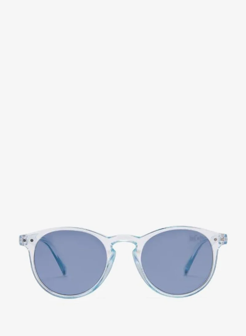 Lee Cooper Polarized Sunglasses Blue Frame Blue Mirror Lens 45mm  - LCK112C02