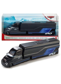 Disney Cars Disney Pixar Cars 1:55 Scale Jackson Storm Hauler Transporter Truck  - Image 1