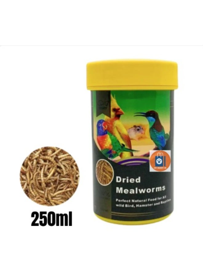 AQUAV Premium Dried Mealworms – High-Protein Natural Treat for Wild Birds, Hamsters, Turtles, Fish, and Reptiles (100% Non-GMO, Resealable Canister) 500 Grams - Image 4