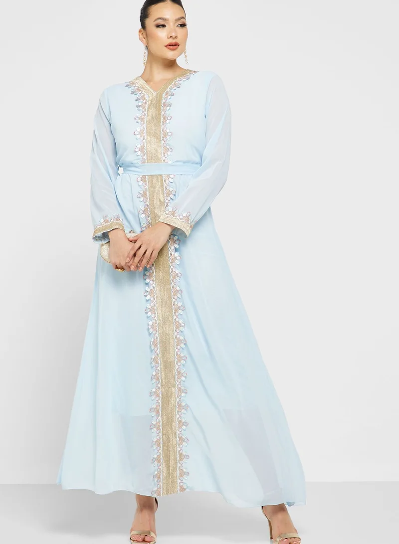 Khizana Traditional Dress With Belt