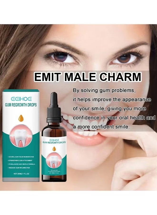 EELHOE Gum Regrowth Drops - Gum Relief Drops - Natural Gum Liquid Drops Mouthwash - Natural Essential Oils Tooth Repair Kit - Rejuvenate Your Gums With Ease - Image 3