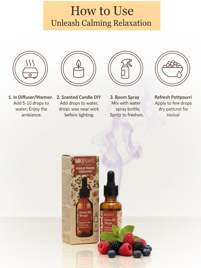 ميكارومس زيت عطري - برائحة فاكهة الغابة - 30 مل - Image 4