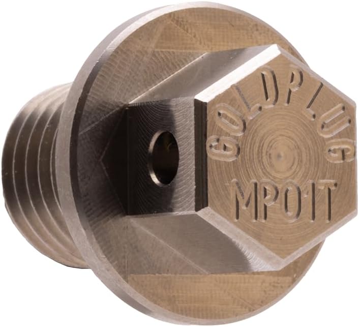 GoldPlug | Made in USA | Stainless Magnetic Drain Plug | Fits All Honda Motorcycles | M12x1.5 | MP01T | Reduced Hex Head| | Includes SW03 Washer | - Image 1