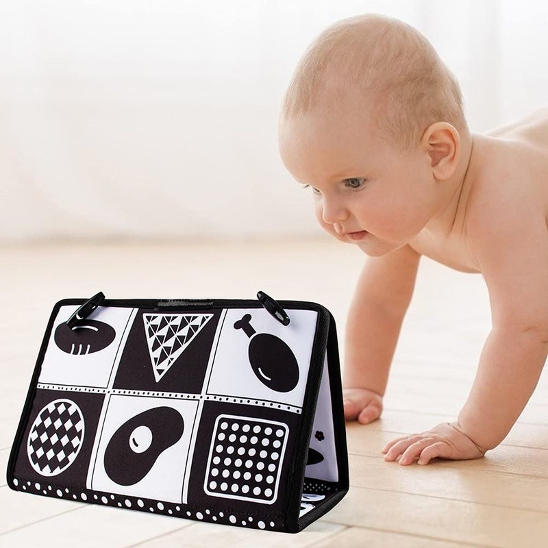 teytoy Tummy Time Mirror Infant Toys Newborn Toys 0-3 Months Brain Developmental Baby Mirror Tummy Time Toys Black and White High Contrast Baby Toys 4 6 9 12 Month Boys Girls Crawling Sensory Toy - Image 4