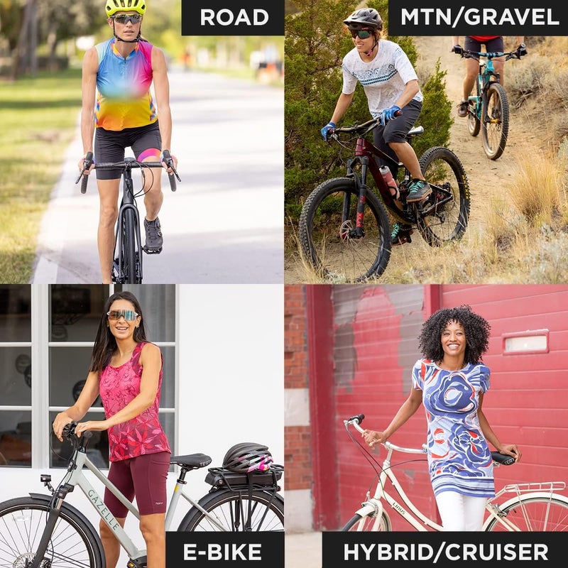 Terry Cycling Clothes for Women, Bike Knicker, Padded Cycling Capris Women with Padding Pocket Bike Chamois Reg & Plus Size - Image 5