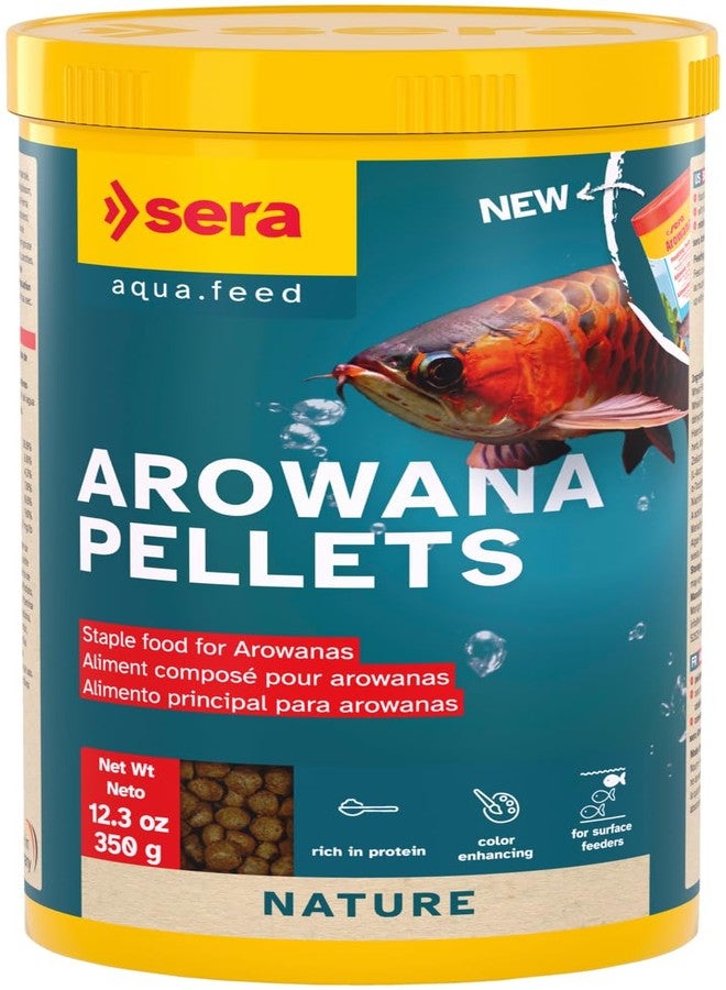 سيرا حبيبات سيرا لأسماك الأروانا 12.6 أونصة 1000 مل | غذاء أسماك الأروانا للأسماك اللاحمة | حبيبات عائمة غنية بالبروتين المائي | غذاء استوائي | غذاء أحواض السمك للأسماك اللاحمة