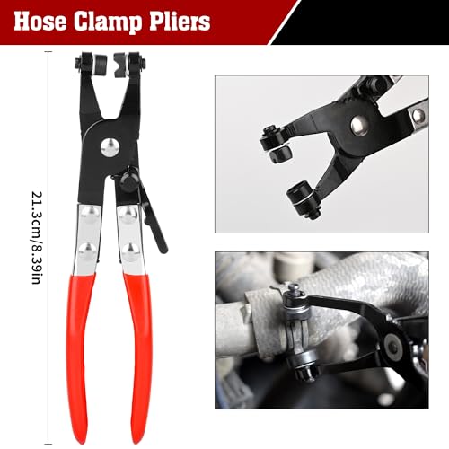 TOOLEAGUE 5Pcs Joint CV Boot Clamp Pliers Set,Hose Clamp and Clic-R Type Pliers,Auto Trim Removal Tool with Storage Bag for Car ATV UTV - Image 3