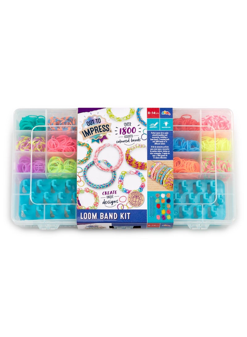 ADDO Addo Out to Impress Loom Bands Kit | Bracelet, Necklace,  Ring Making Kit | Rubber Bands | Customize Your Jewellery | Arts & Craft | DIY Craft Kit | Do it Yourself | Educational & Learning | Creative Gift for Kids and Adults  - Image 1