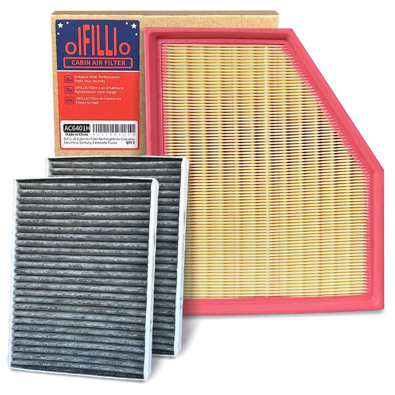 OIFILLIO HEPA Cabin Engine Air Filter for BMW X5 X7 X6 20192023 30L ONLY for 530i 540i 530e 740i 20172023 NOT FOR 44L V8 3PCS