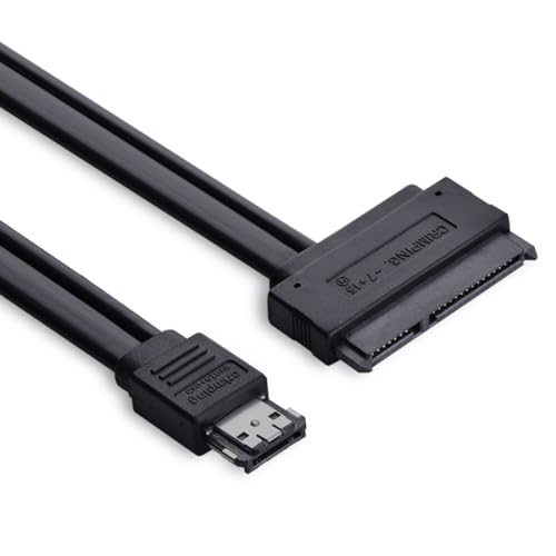 chenyang Power eSATA Cable,Power eSATA to SATA 22Pin Data Transfer Extension Cable Support 5V/12V Power for 2.5"/3.5" Hard Disk Drive 50cm - Image 1