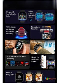 DAREU 2.02'' AMOLED Smartwatch with AI Interaction, G-Sensor, TWS Earphone Connectivity, Remote Camera, Health Monitoring & App Market Expansion for Men & Women  - Image 2