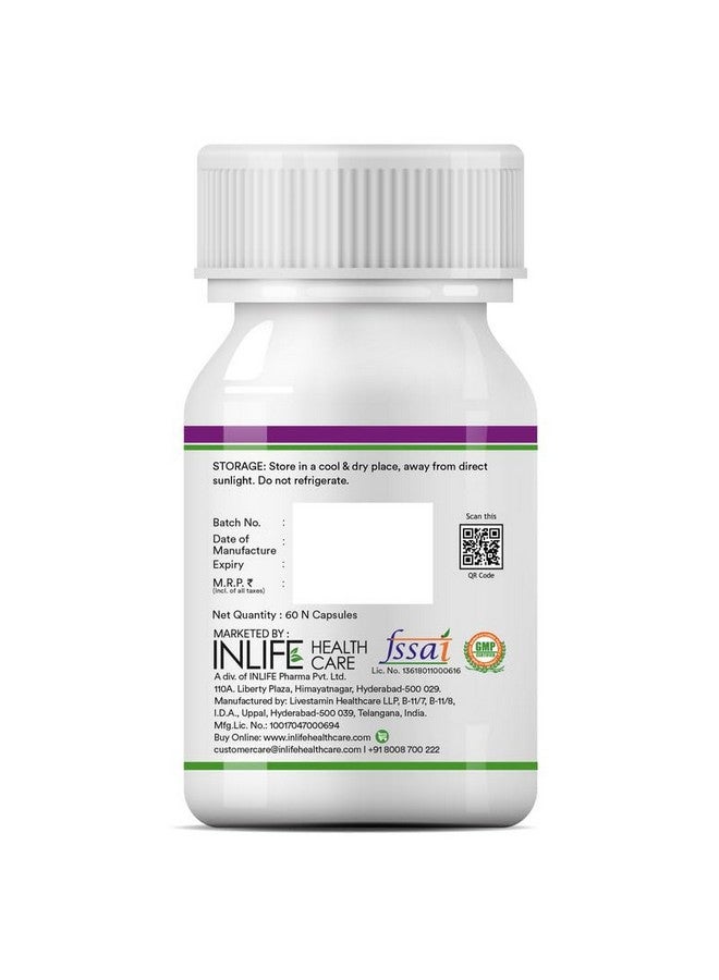 INLIFE Milk Thistle Extract 600mg Capsules | Silybum Marianum Liver Support Supplement | Men and Women - 60 Vegetarian Caps (Pack of 1, 60) - Image 4