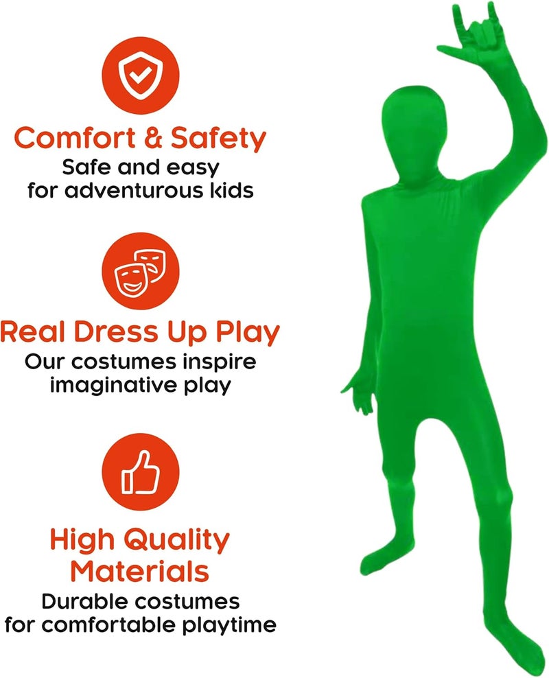 Morphsuits Original Kids Fancy Dress Costume - Green for Ages 6-8 - Image 3