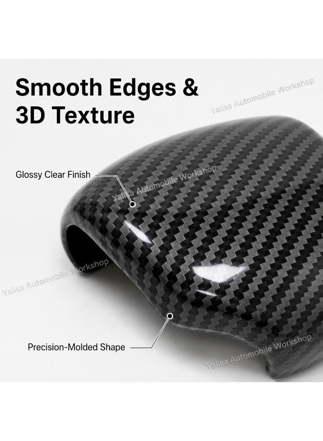 Gear Shift Lever Cover Trim for Honda CR-V 2017-2021, Black Carbon Fiber Style Plastic Interior Decoration - Image 5
