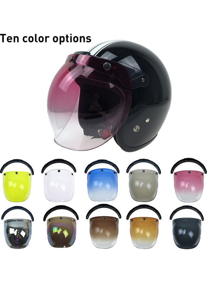NIBEMINENT 3-Snap Bubble Wind Shield for Motorcycle Helmet - Image 4