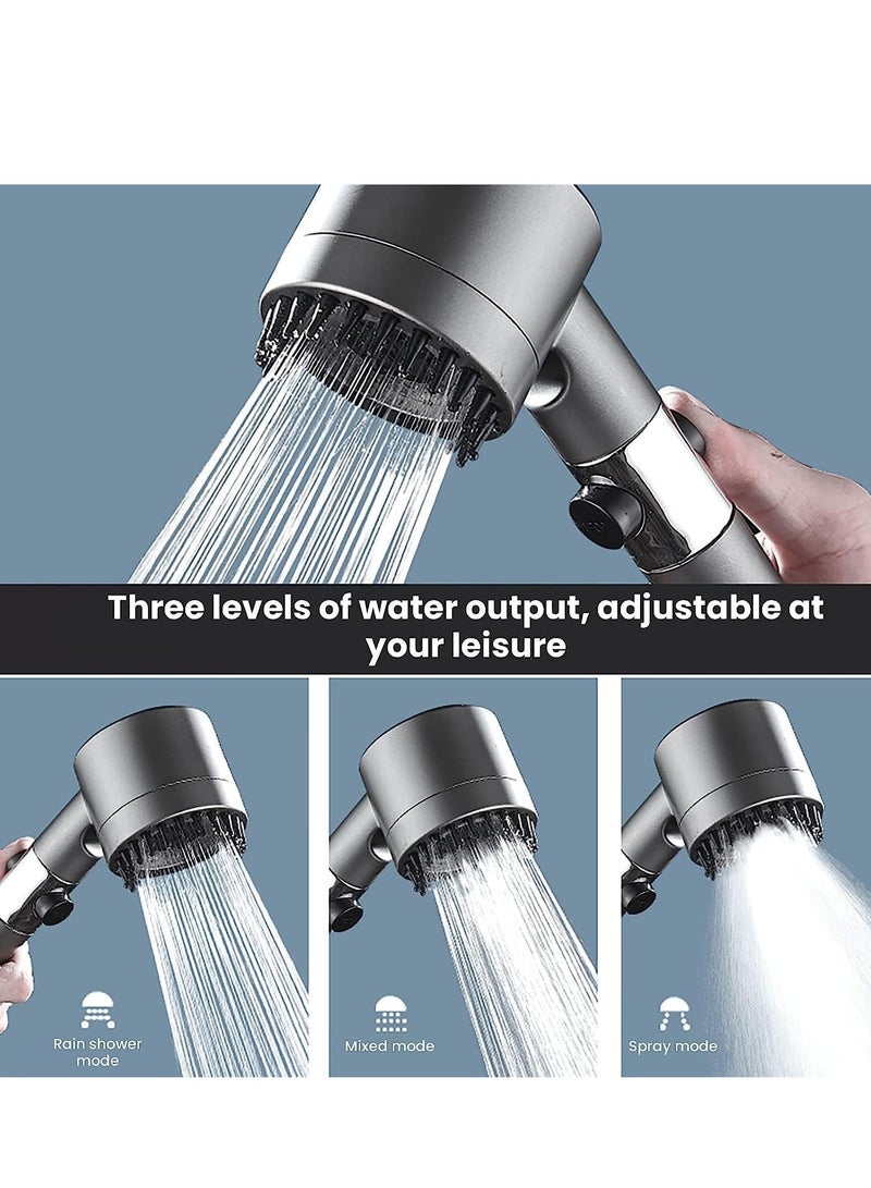 Shower Filter Shower Head High Pressure Bathroom Accessories Set Massage High Pressure 3 Modes Adjustable Shower Heads with Filter Shower Head  Remove Chlorine and Impurities - Image 5