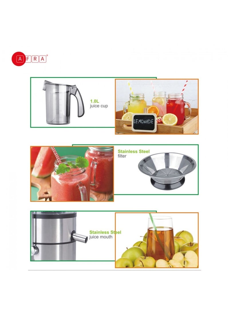 4 in 1 Juicer 2 Speed Settings 1.5 Liter Capacity Pulse Function Pulp Container Glass Blender With Meat Chopper & Grinder Jar G-Mark ESMA RoHS And CB Certified