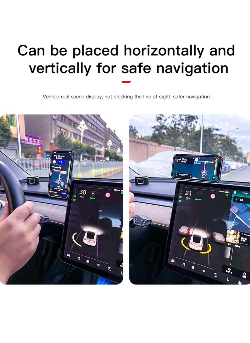 Brave Magnetic Car Phone Holder - Dashboard Mount, 360° Rotation, Super Strong Magnets, MagSafe Compatible, Perfect for Tesla and All Cars, Fits iPhone 16 Pro Max, iPhone 16 Pro, iPhone 16 Plus, iPhone 15/14/13/12/11, Galaxy S25, S24 Ultra, S23 Ultra and More  - Image 2