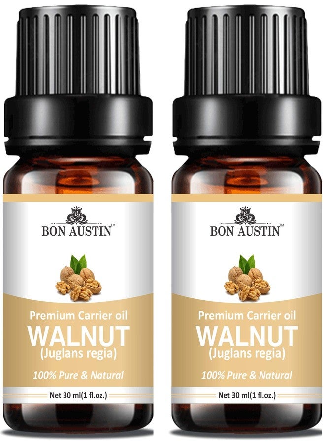 Bon Austin 100% Pure and Natural Premium Carrier Walnut Oil with Juglans Rega - For Hair Growth and Anti Hair Fall (30 ml) Combo - Pack of 2 Bottles (60 ml) - Image 2