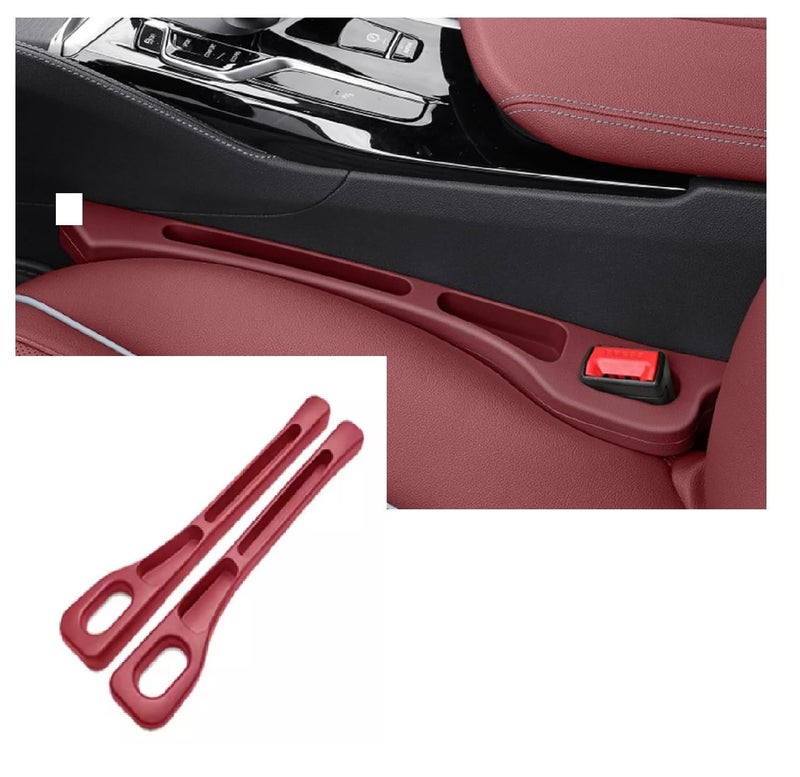 Car Seat Gap Filler, Side Seam Caulking Tape, Sealing Filling, Universal Interior Decoration Supplies, Organizer Accessories for Friends and Family (Maroon) - Image 1