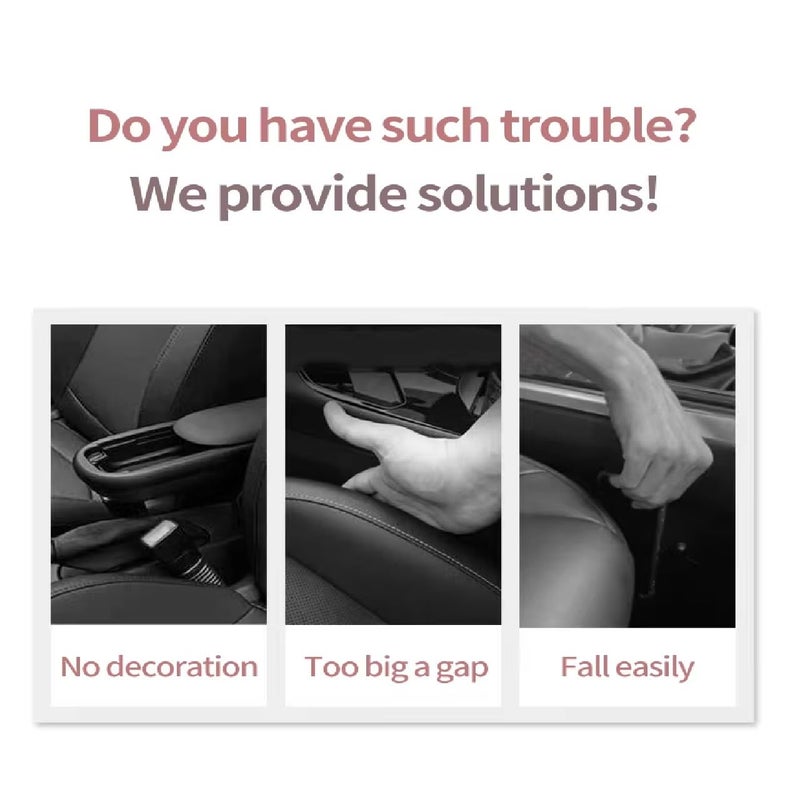 Car Seat Gap Filler, Side Seam Caulking Tape, Sealing Filling, Universal Interior Decoration Supplies, Organizer Accessories for Friends and Family (Maroon) - Image 3