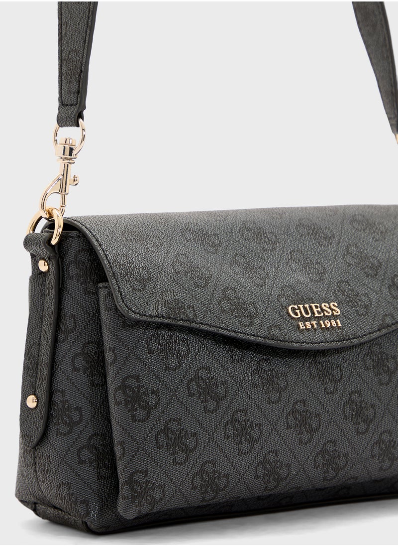 GUESS Brenton Flap Shoulder Bag  - Image 4