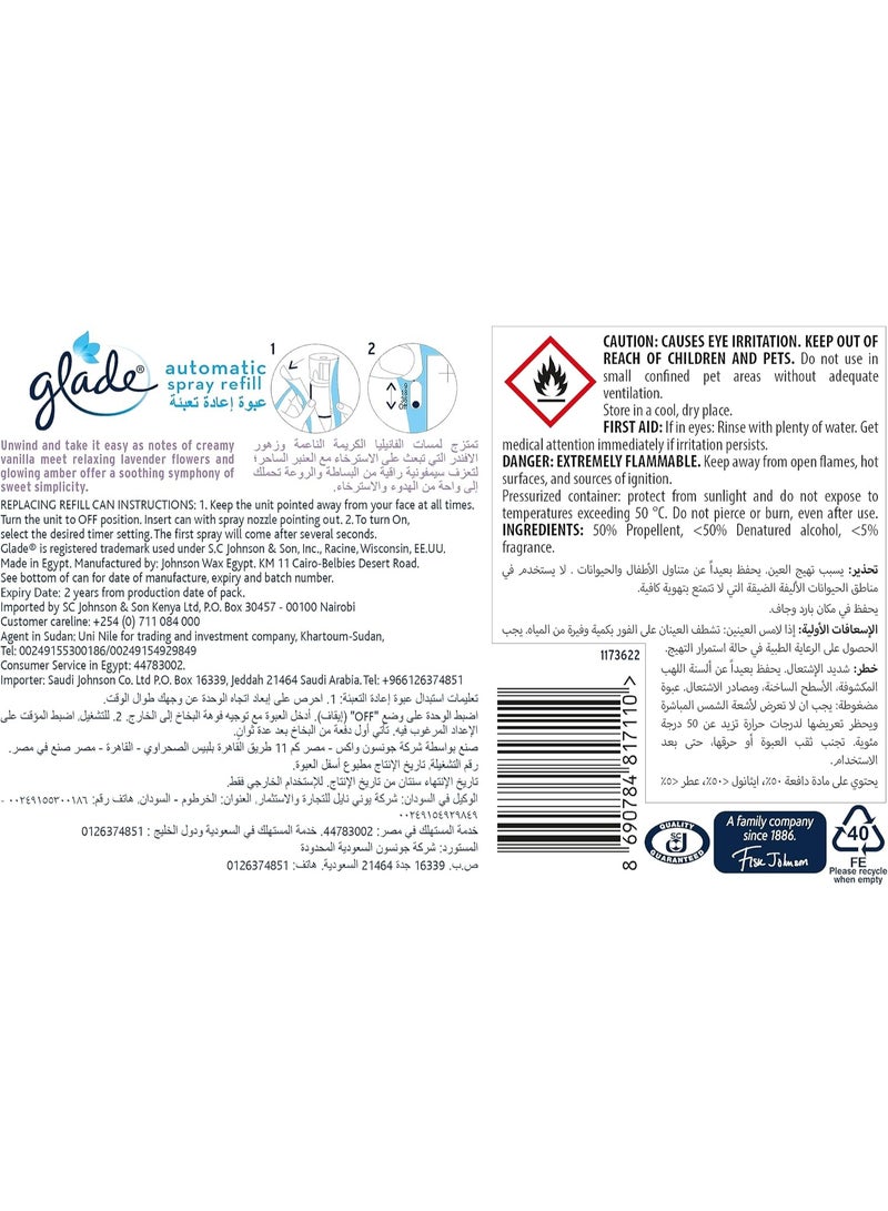 Glade Auto Refill Twin Pack 20% Lavender 269ml - Image 4