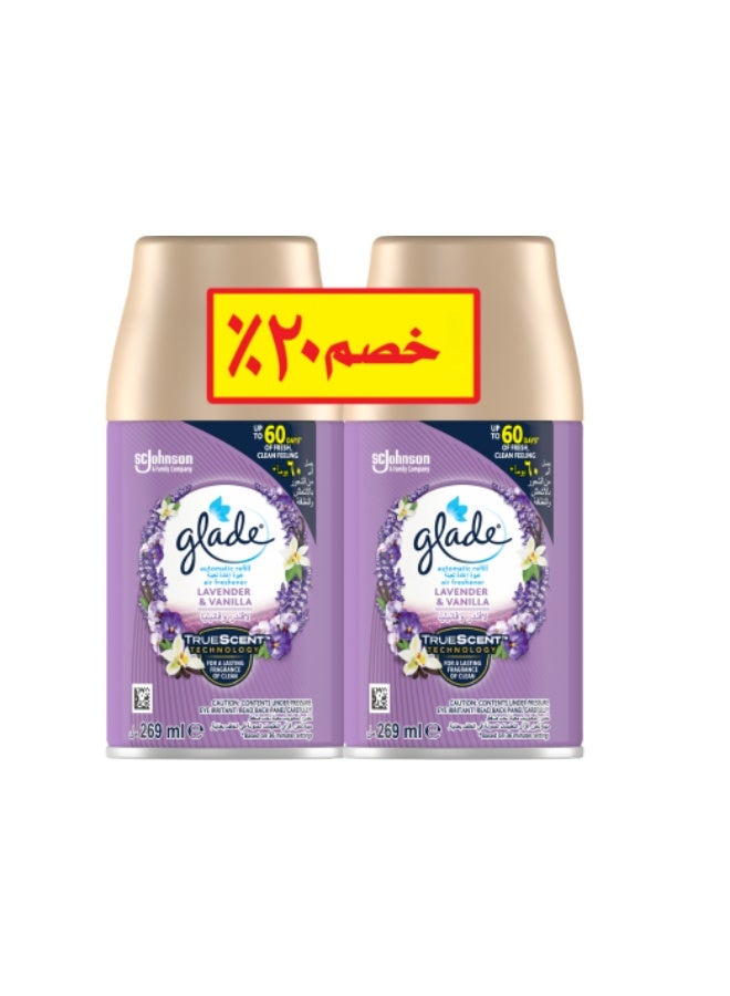 Glade Auto Refill Twin Pack 20% Lavender 269ml - Image 1