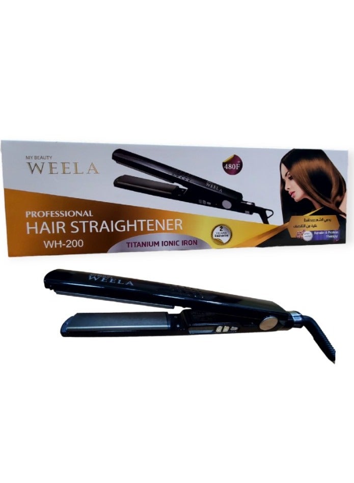 weela Digital Professional Titanium Ionic Iron Keratin and Protein Therapy WH-200